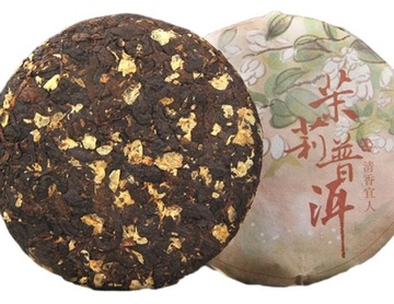 TEA Planet - PuErh Shu z  Jaśminem  - dysk 100 g.