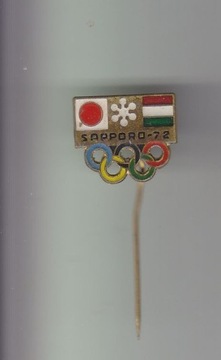 Sapporo 1972 Węgry komitet olimpijski odznaka