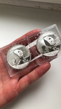 Chińska Panda 2016 rok 30 gram srebra 