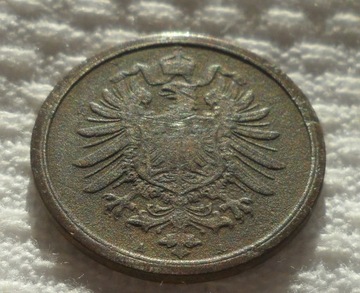 Wilhelm I 2 fenigi pfennig 1875 A Berlin Prusy