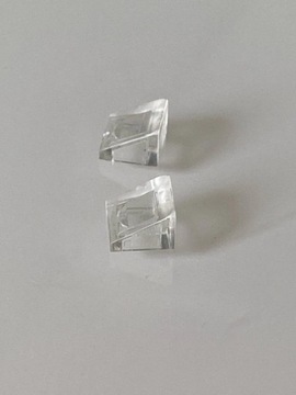 2 x Lego skos narożnik 1x1 trans clear 54200 