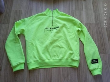 Bluza neonowa zielona H&M 146 152