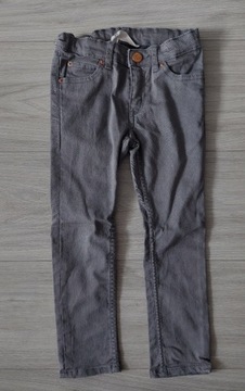 H&M Spodnie jeansy skinny szare 104
