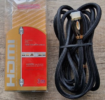 Kabel HDMI Golden Kable 3m.