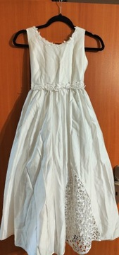 Komunia sukienka biała 140