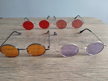 okulary lenonki damskie modne okulary przeciwsłoneczne UV  