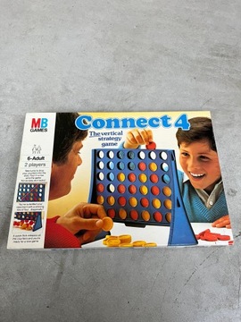 Stara oryginalna gra planszowa Connect 4 z 1984 r