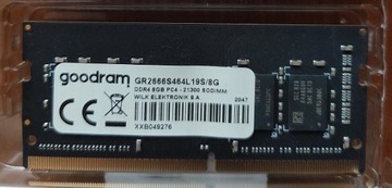 DDR4 SO-DIMM GoodRAM GR2666S464L19S/8G 8 GB