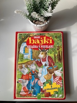 Znane bajki - książka z puzzlami