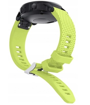 LIMONKOWY Silikonowy pasek Garmin FENIX 6S Quick