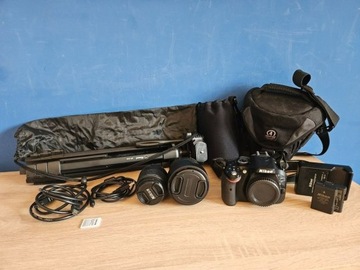 Aparat Nikon D5200 + 2 obiektywy + akcesoria