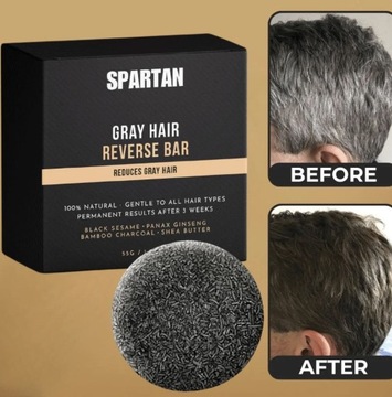 Szampon do usuwania siwych włosów Spartan 
