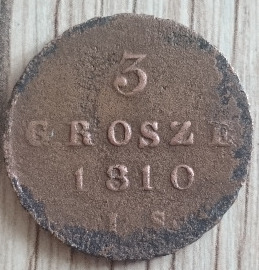 3 grosze 1810 Księstwo Warszawskie trojak