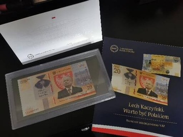 20 zł Lech Kaczyński Warto być Polakiem Banknot x5