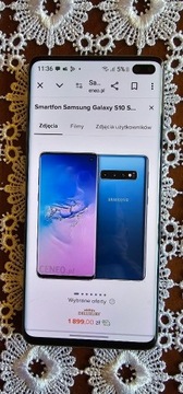 Samsung Galaxy S10 + PLUS, stan idealny