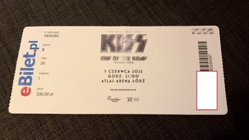 Bilet koncet Kiss Łódz 03.06.22