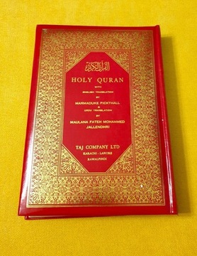 UNIKAT Złoty Koran Holy Quran English&Arabic&Urdu