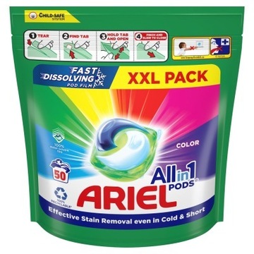 ARIEL ALL-IN-1 PODS KAPSUŁKI, 50 SZT XXL PACK