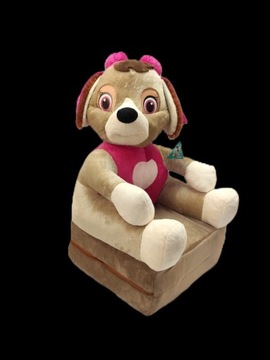 Pluszowy fotelik Bobo plusz pies różowy psi patrol