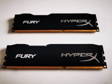 Pamięć Ram  8 GB. 1600Mhz, HyperX Fury. 