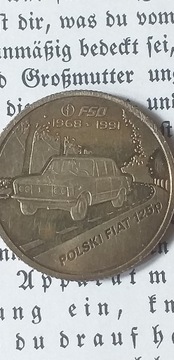 MONETA ORLEN KULTOWE POLSKIE SAMOCHODY- Fiat125P