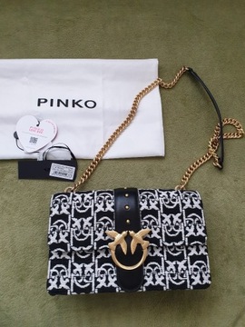 Śliczna Pinko classic icon love monogram st.idealn