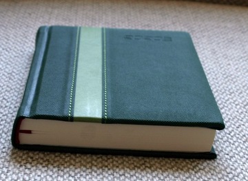 Kalendarz książkowy 2020, A6, zielony z pasem deko