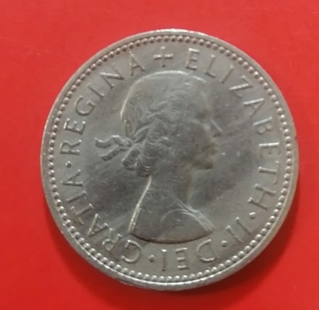Anglia Elżbieta II Shilling 1959 Mn herb Anglii