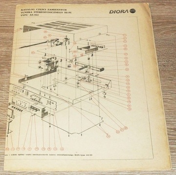 Katalog części zam schemat tuner HiFi AS-952 DIORA