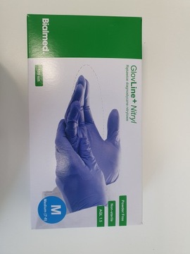 Rękawiczki nitrylowe rozmiar M x 100 sztuk
