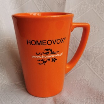 Kubek reklamowy HOMEOVOX gadżet reklamowy