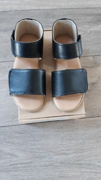 Skórzane sandały dla dzieci slippers negro r29