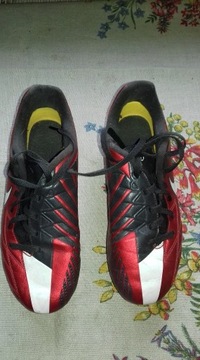 Buty piłkarskie Nike korki czerwono białe roz 36.5