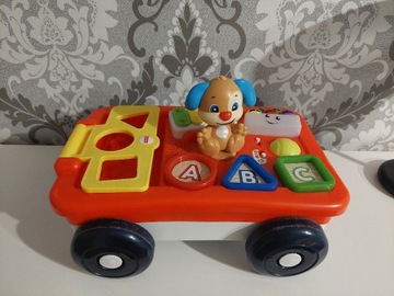 FISHER PRICE EDUKACYJNE WÓZEK SZCZENIACZKA 