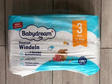 Babydream Premium Midi 3 pieluchy 5-9kg 46szt