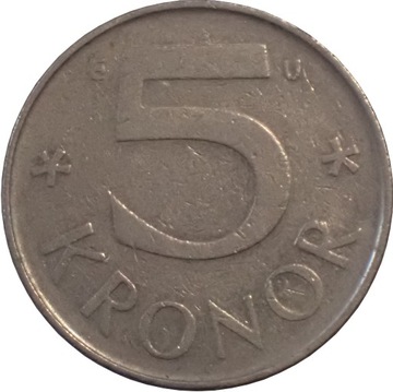 Szwecja 5 koron z 1984 roku OBEJRZ. MOJĄ OFERTĘ