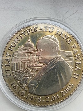 Medal 27 lat Pontyfikatu Jan Paweł II 2005 r