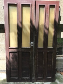 Drzwi drewniane, zewnętrzne 