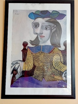 Picasso Kobieta plakat wystawowy w ramie