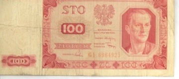 100 złotych 1948 Seria GI