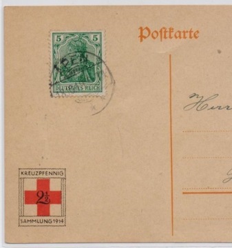 Kreuzpfennig Sammlung 1914 - kartka dobroczynna