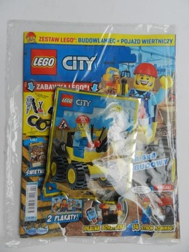 "Lego City" 2/22 + budowlaniec z poj. wiertniczym
