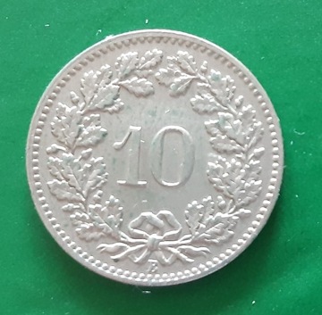 10 Rappen 1902 Szwajcaria