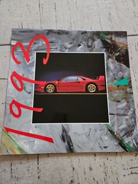 Archiwalny kalendarz motoryzacyjny Ferrari 