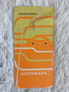 Rumunsko automapa stara mapa Rumunii