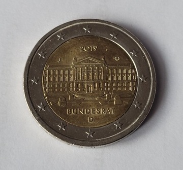2 Euro DEUTSCHLAND 2019  Bundesrat   literka J