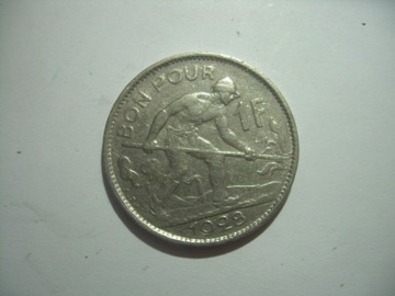 Luksemburg 1 frank 1928
