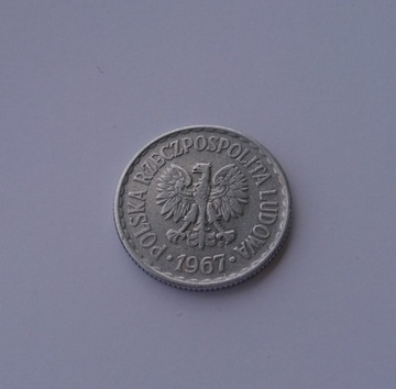 1 zł złoty 1967 BARDZO RZADKA