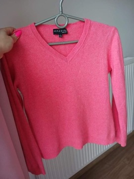 Różowy sweter 100% kaszmir