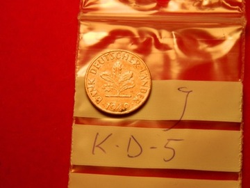 KD Niemcy 1 fenig pfennig 1949J